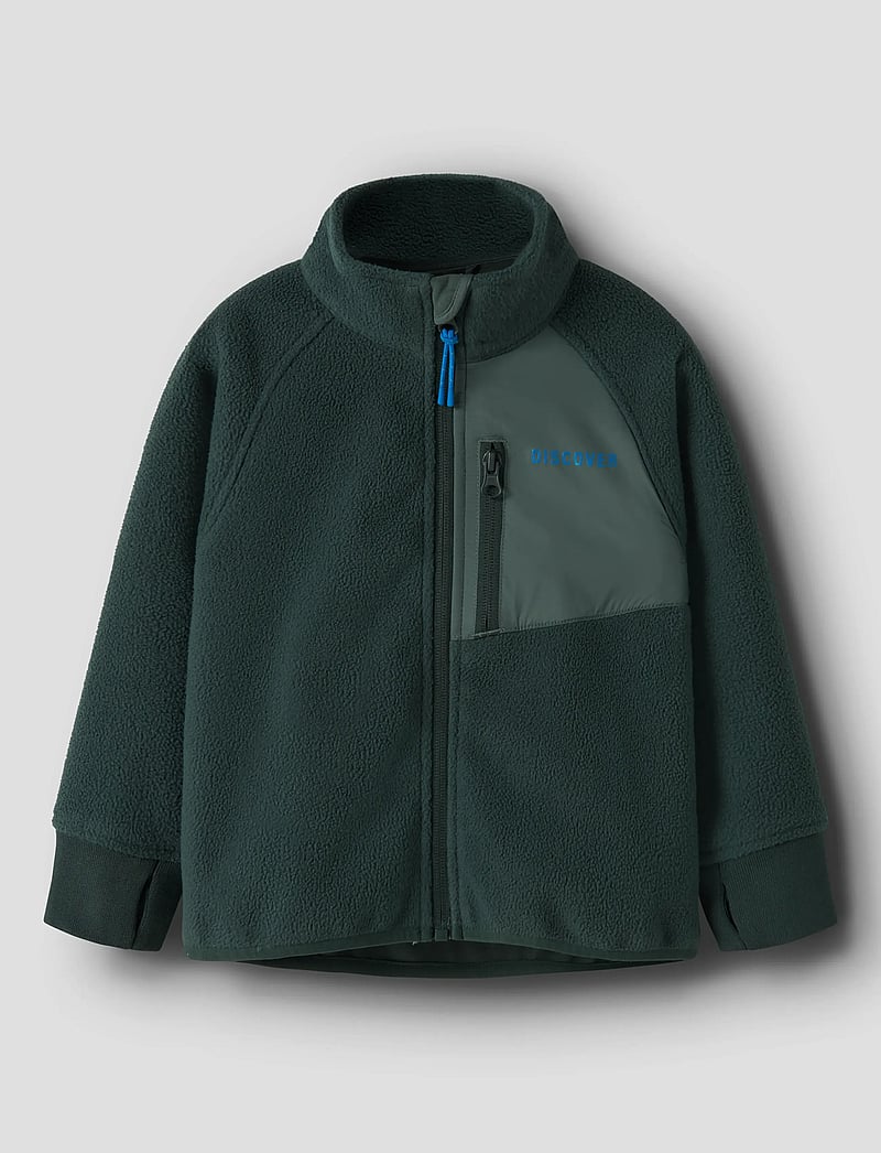 name it - NMNMOVE03 WINDFLEECE JACKET2 FO - fleecejacken - green gables - 0