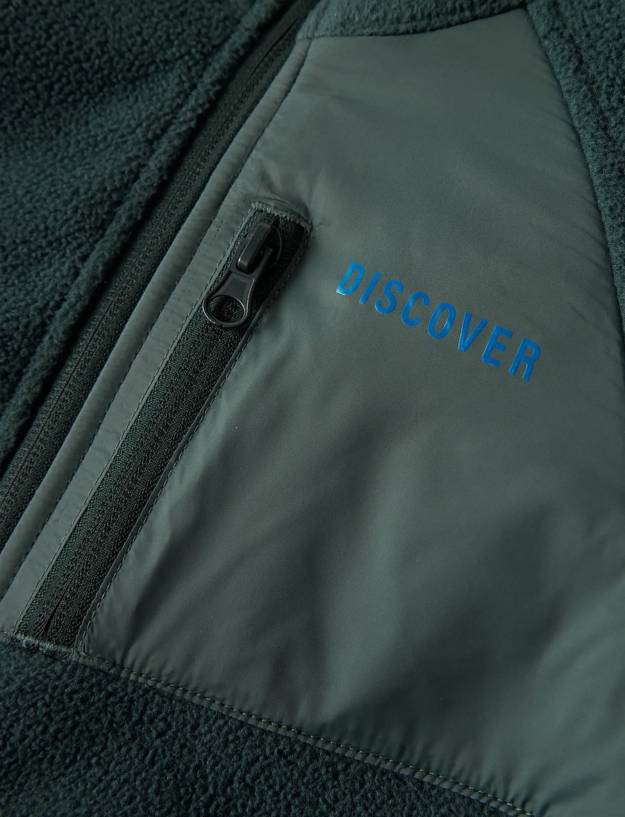 name it - NMNMOVE03 WINDFLEECE JACKET2 FO - green gables - 4