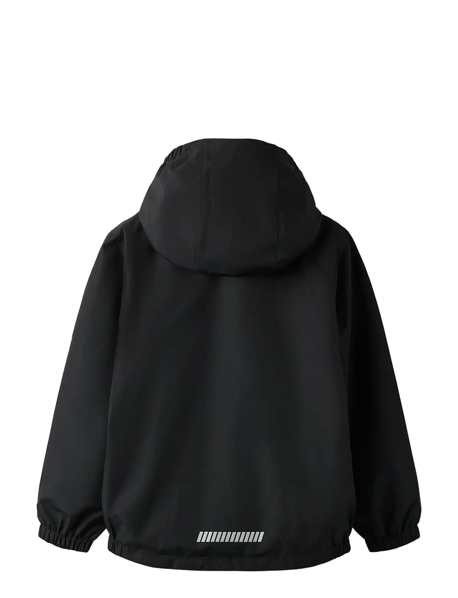 name it - NKNMIZZLE05 RAIN JACKET FO - regnjakker - black - 2