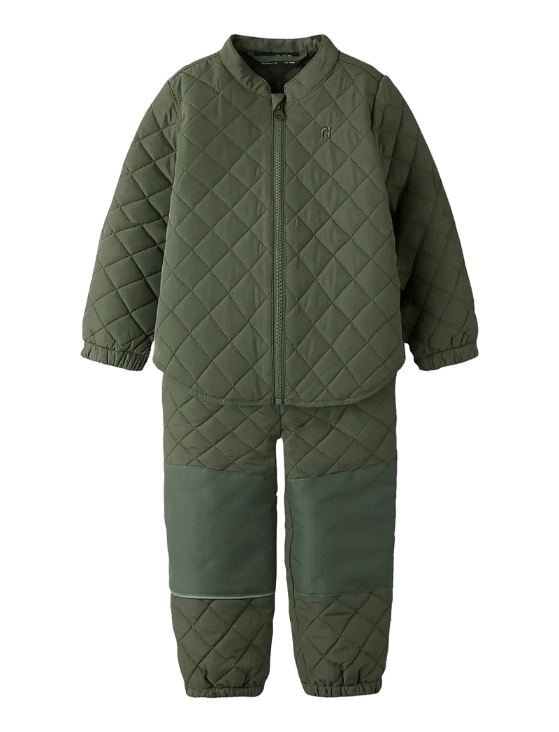 name it - NMNCHILLY QUILT SET FO NOOS - termokomplektid - thyme - 3