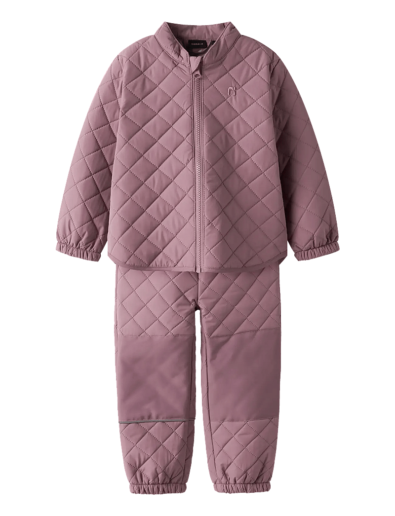 name it - NMNCHILLY QUILT SET FO NOOS - termokomplektid - wistful mauve - 0