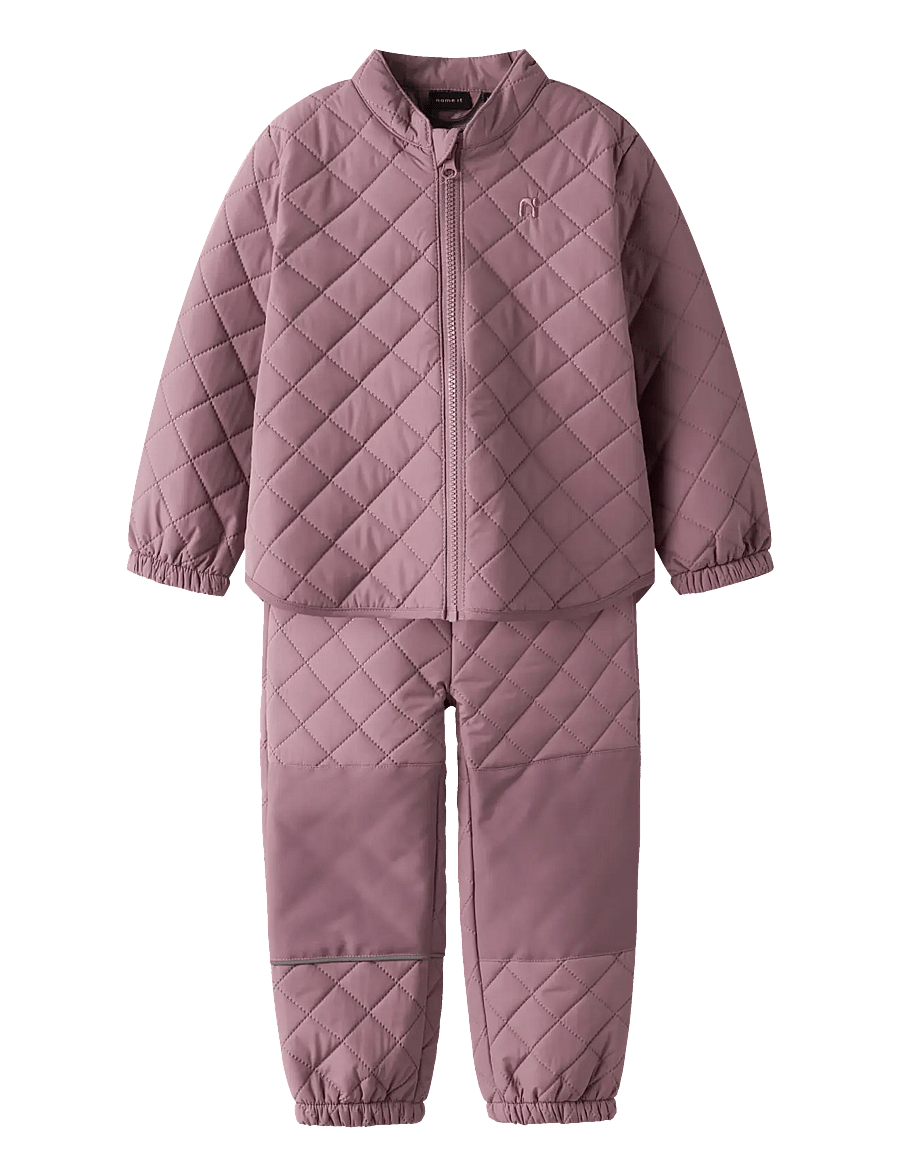 name it - NMNCHILLY QUILT SET FO NOOS - termosæt - wistful mauve - 0
