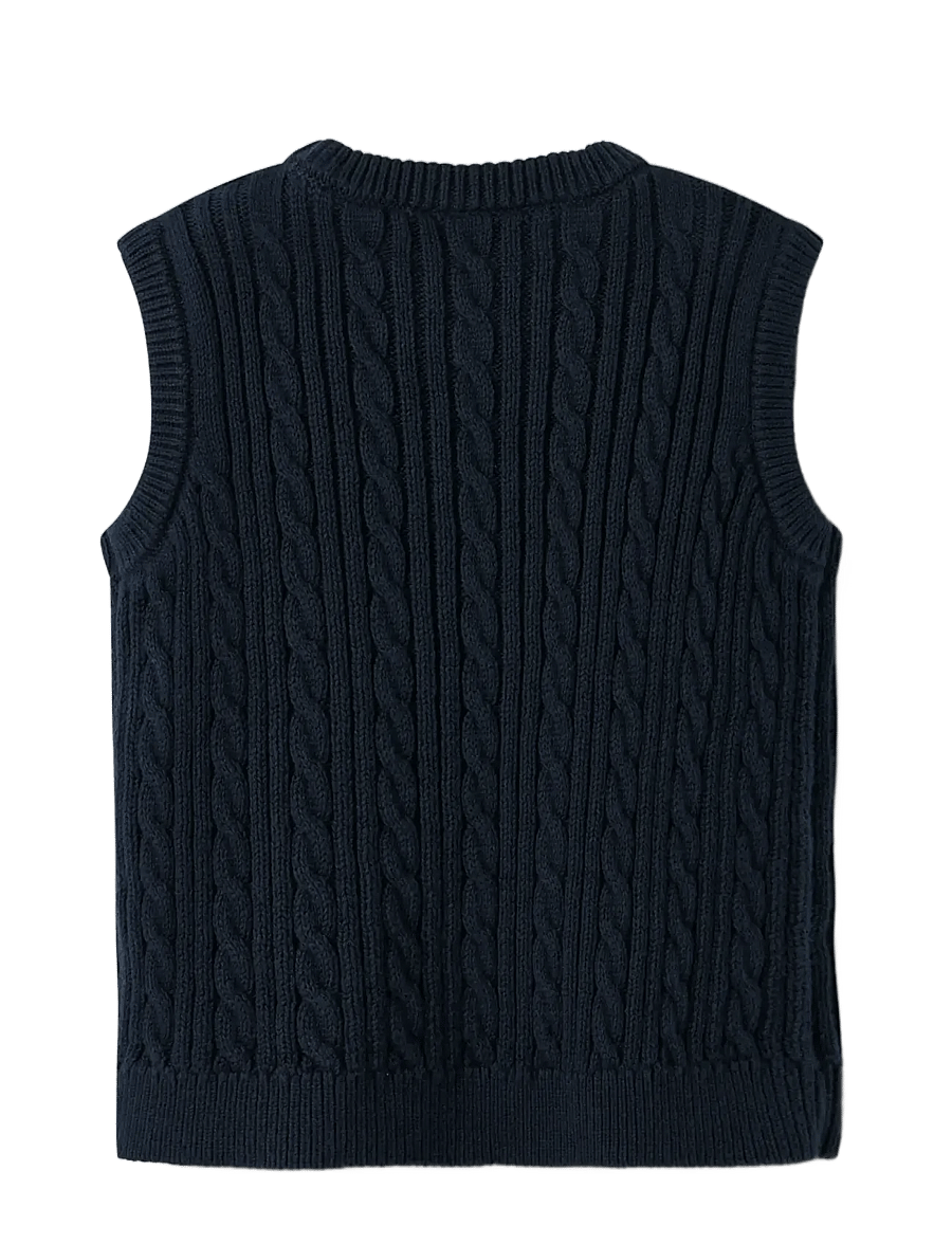 name it - NMMROMAN KNIT SLIPOVER - westen - navy blazer - 2
