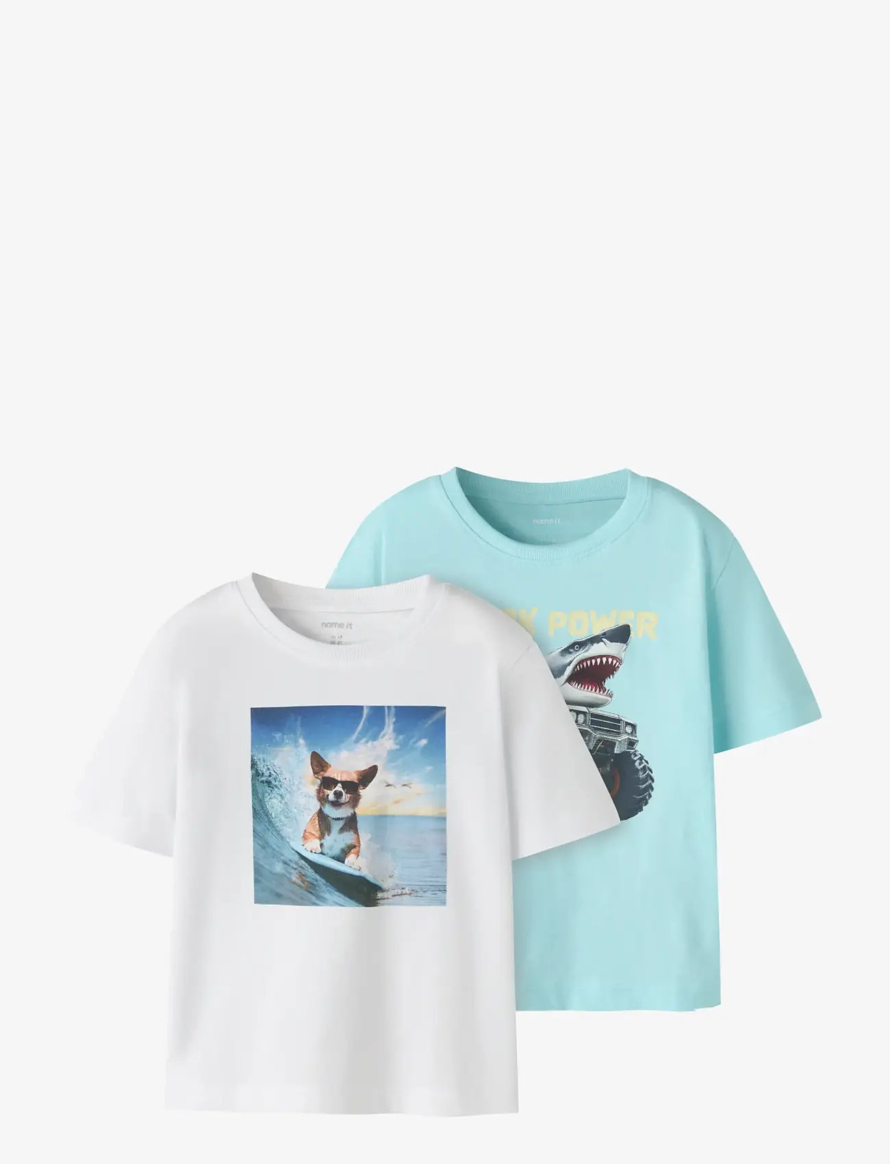 name it - NMMVOTO 2P SS NREG TOP - sets mit kurzärmeligem t-shirt - bright white - 0