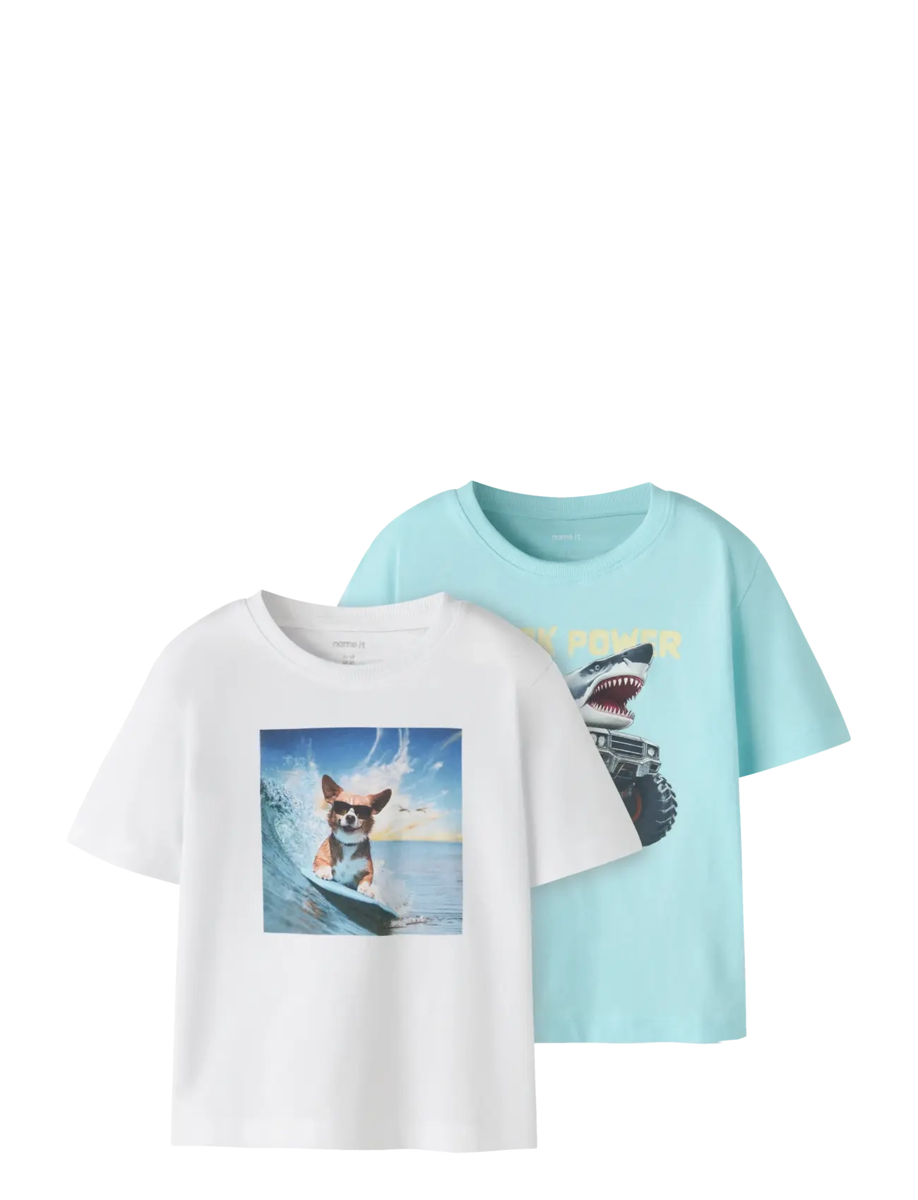 name it NMMVOTO 2P SS NREG TOP - Kleding - BRIGHT WHITE / multi