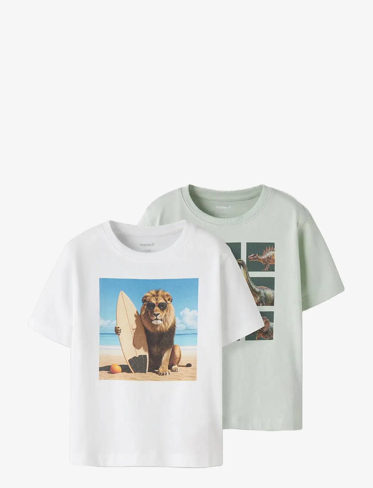 name it - NMMVOTO 2P SS NREG TOP - sæt med kortærmet t-shirt - pale aqua - 3