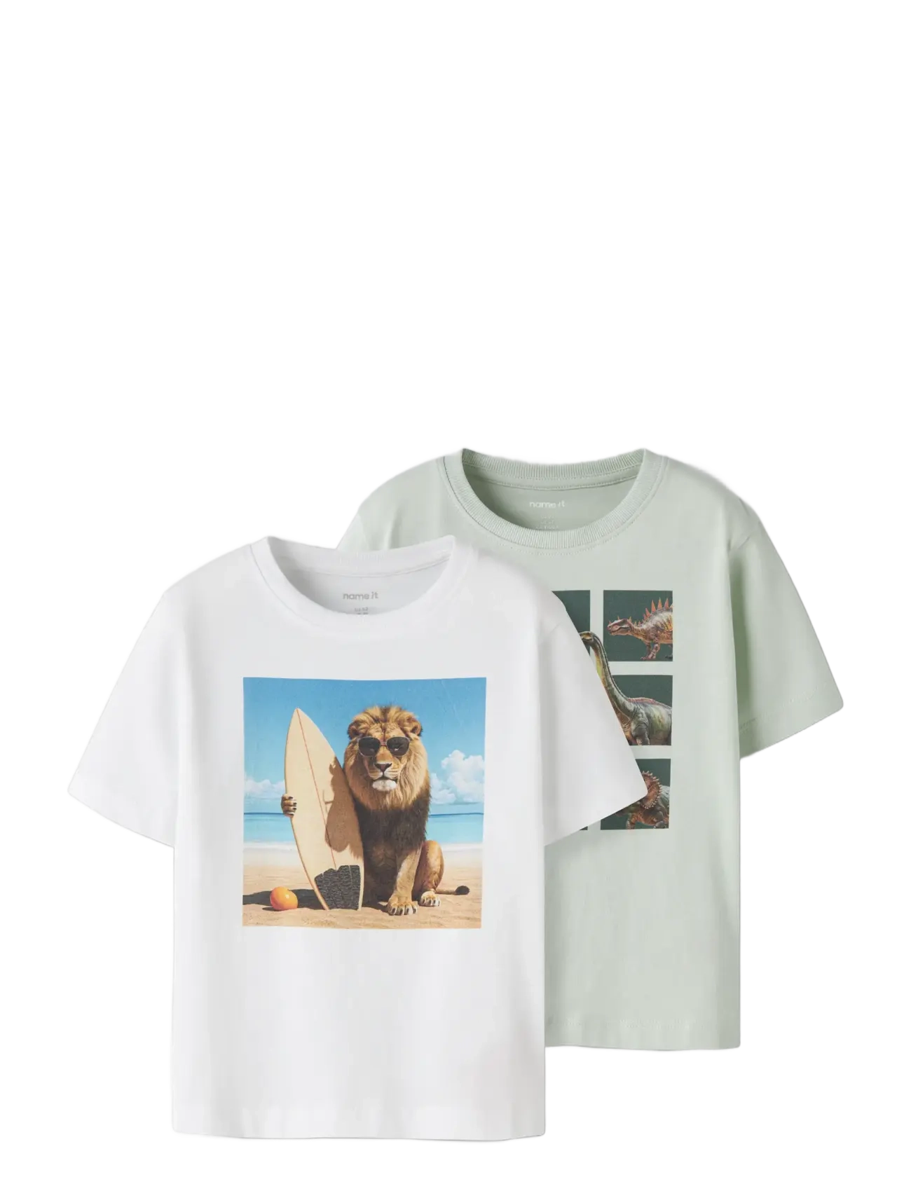 name it - NMMVOTO 2P SS NREG TOP - sets mit kurzärmeligem t-shirt - pale aqua - 3