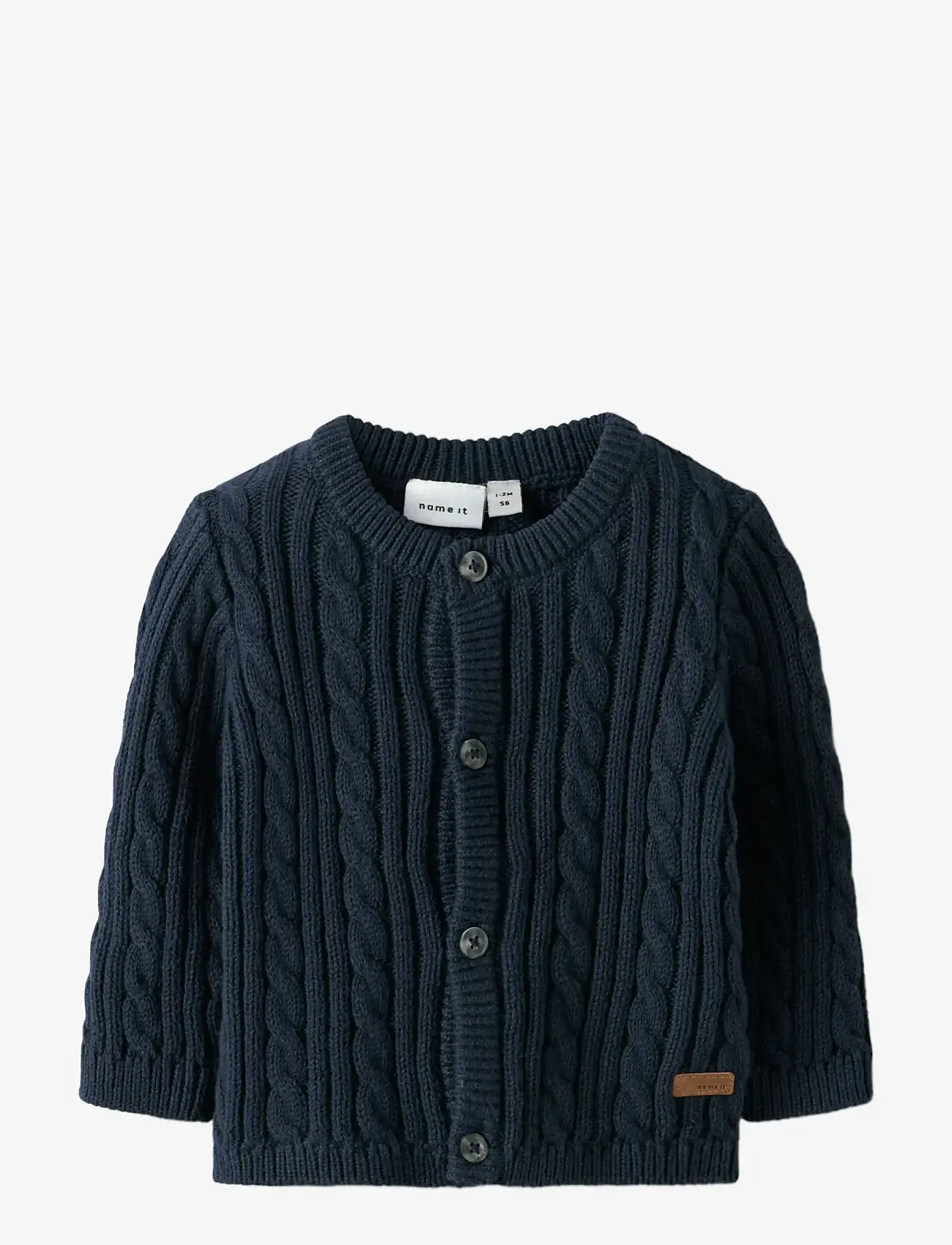 name it - NBMROMAN LS KNIT CARD - navy blazer - 1
