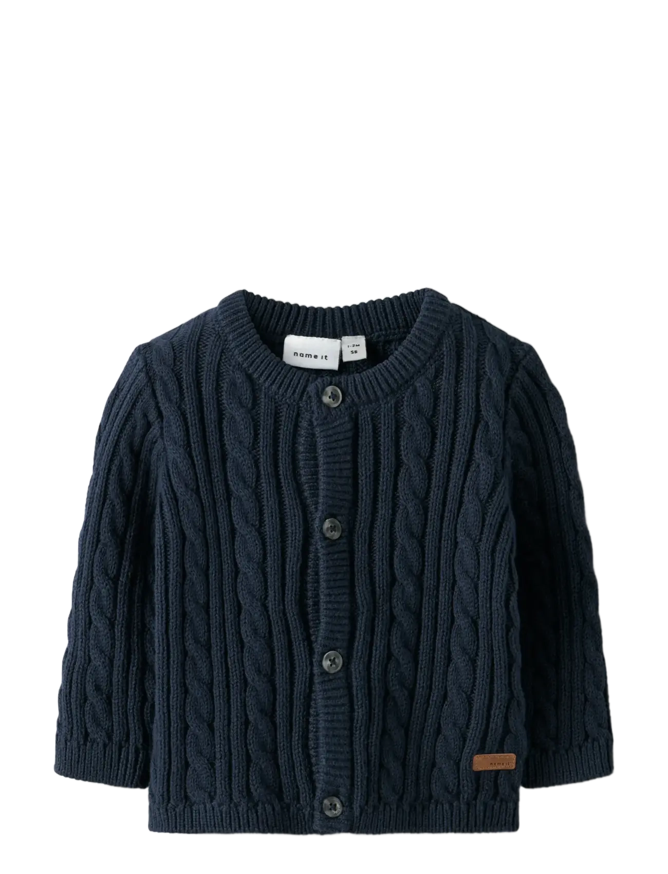 NBMROMAN LS KNIT CARD - NAVY BLAZER