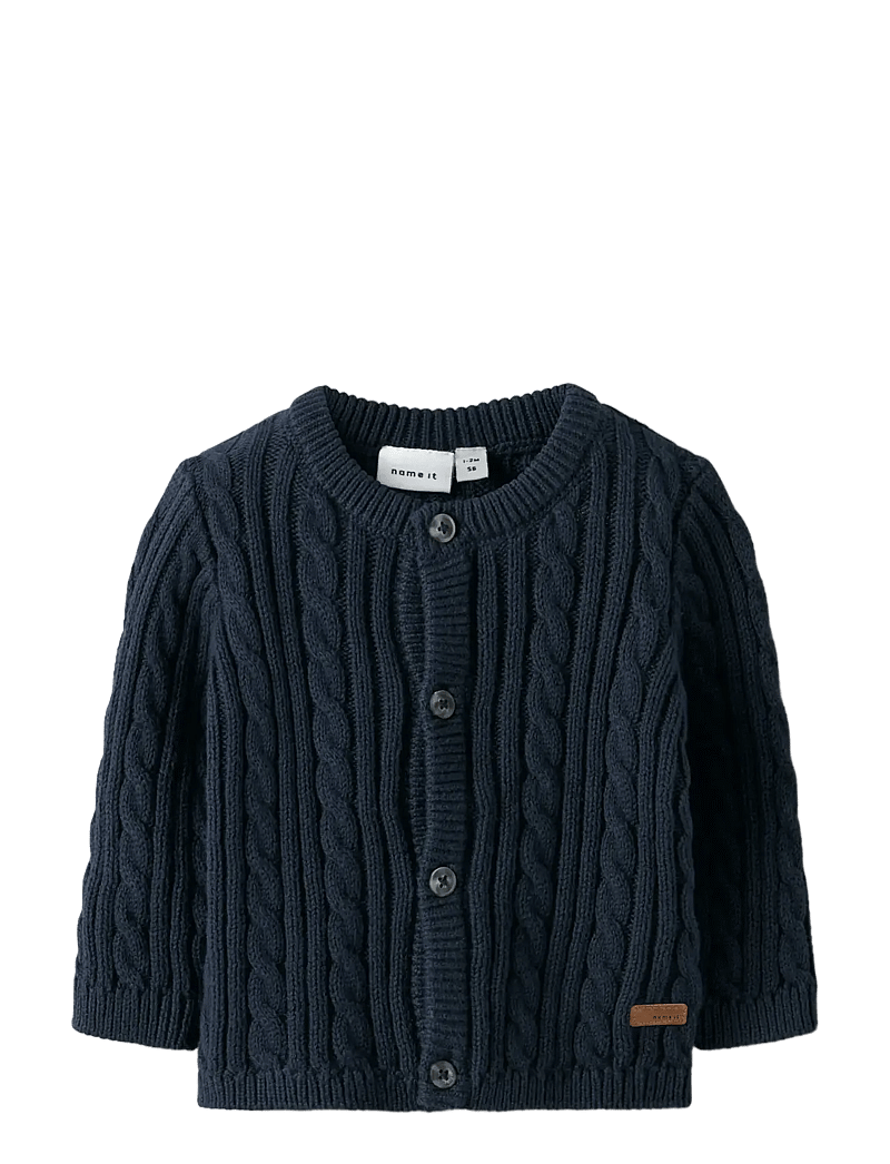 name it - NBMROMAN LS KNIT CARD - navy blazer - 1
