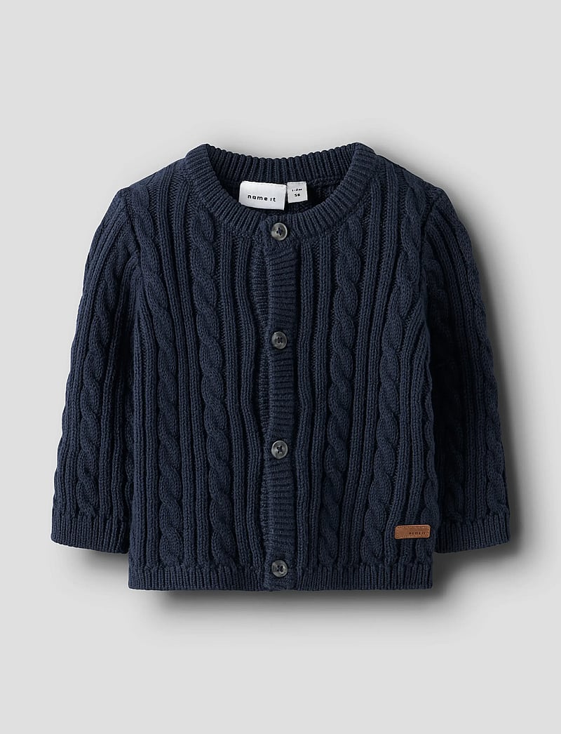 name it - NBMROMAN LS KNIT CARD - navy blazer - 0