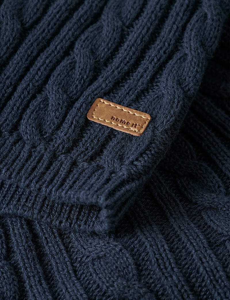 name it - NBMROMAN LS KNIT CARD - navy blazer - 4