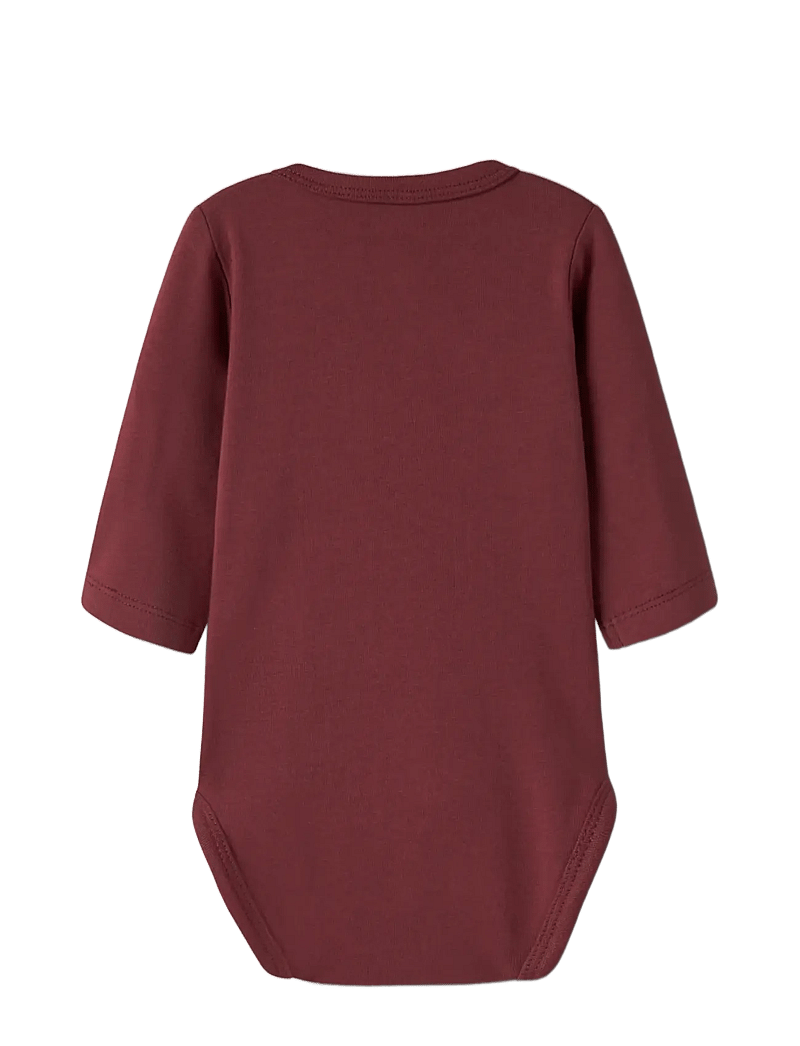 name it - NBFVULLA LS WRAP BODY - pikkade varrukatega - oxblood red - 1
