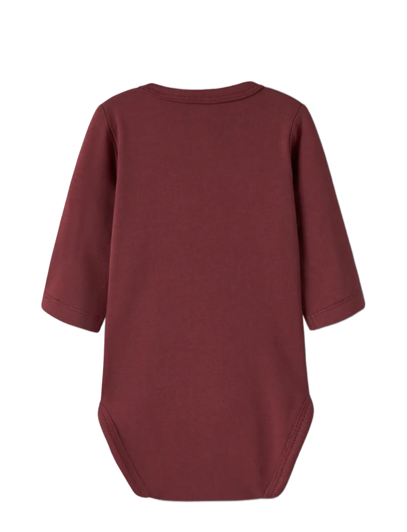 name it - NBFVULLA LS WRAP BODY - långärmade bodysuits - oxblood red - 1
