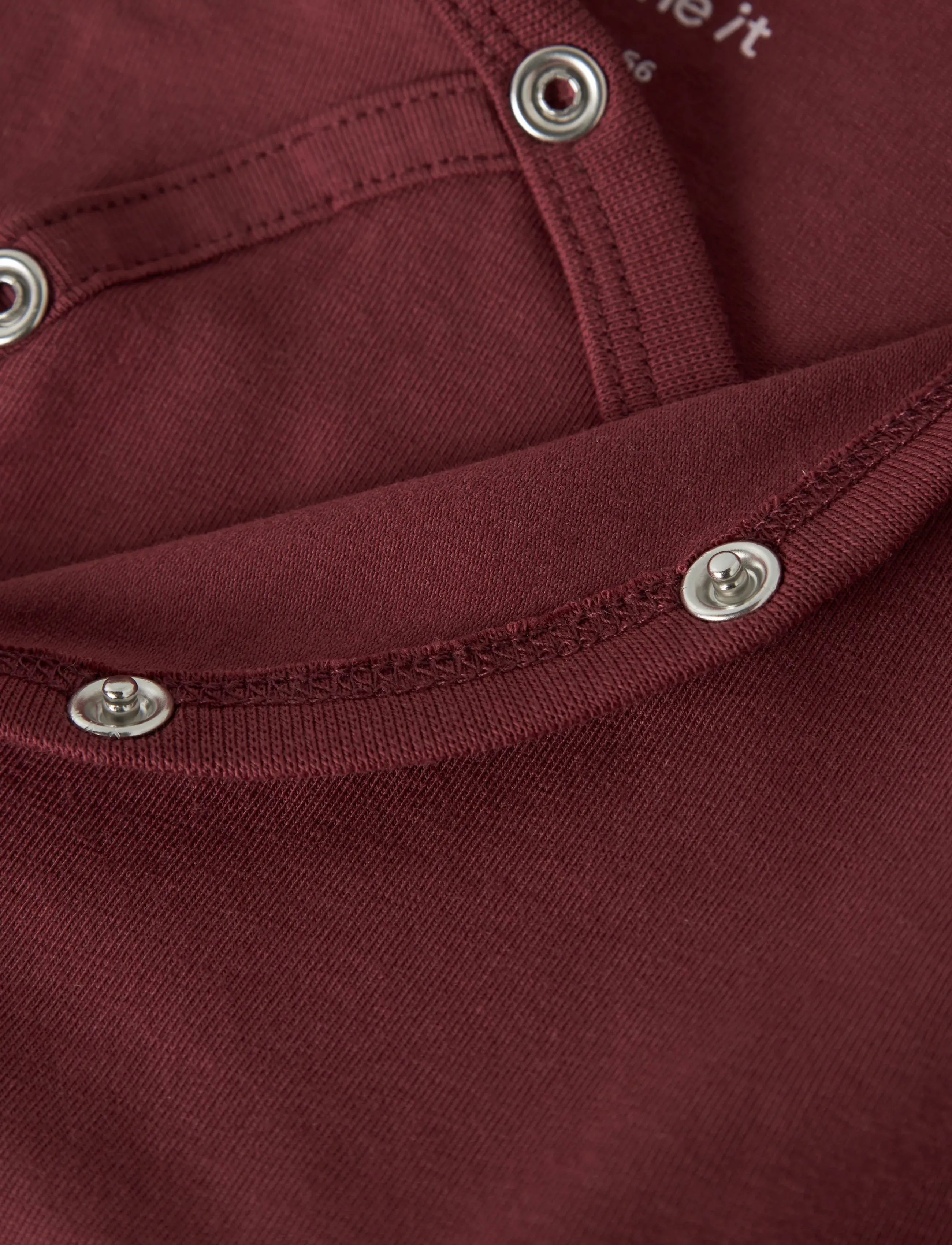 name it - NBFVULLA LS WRAP BODY - långärmade bodysuits - oxblood red - 2