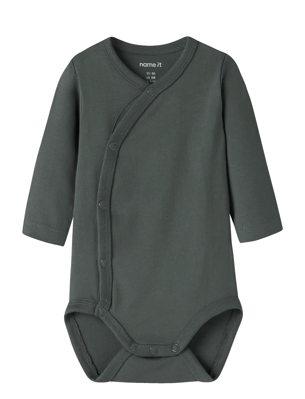 name it NBMVROLLE LS WRAP BODY - Heilgalli - URBAN CHIC / grey