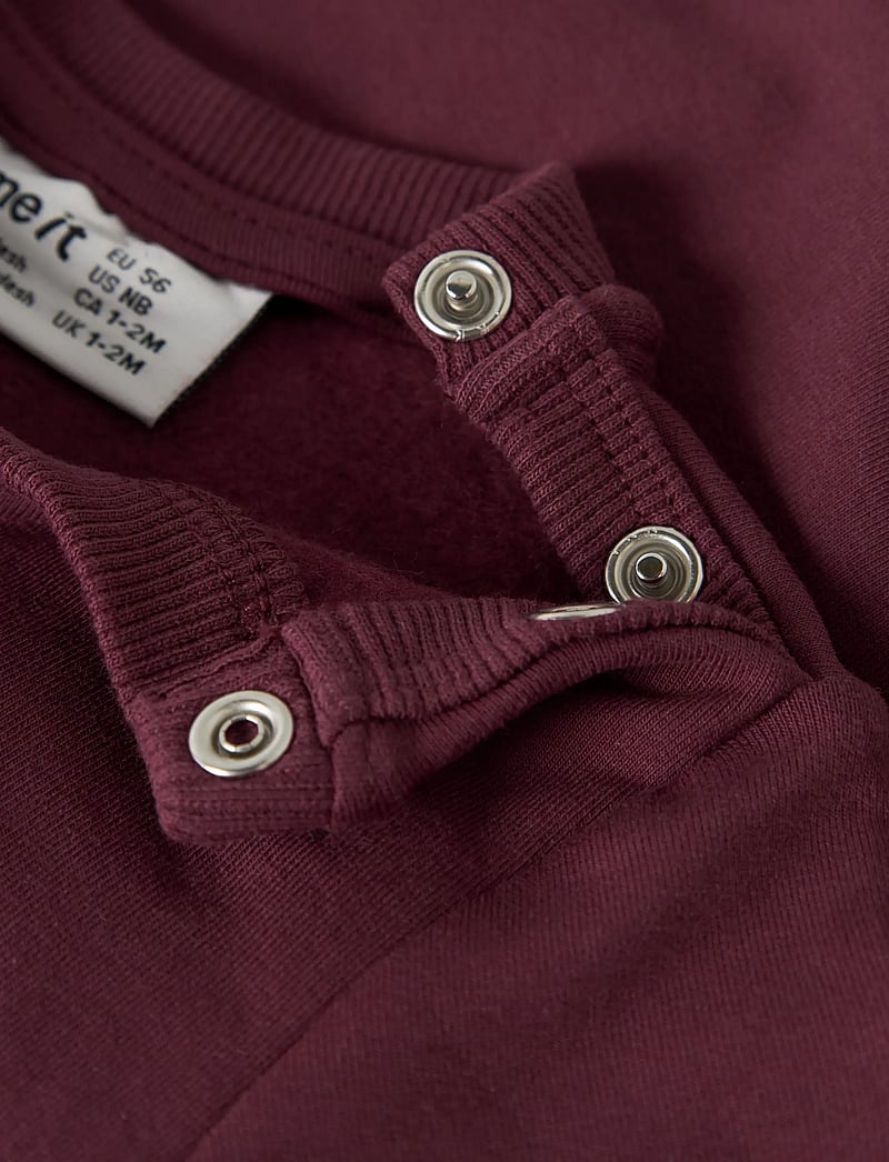 name it - NBFROWANE LS SWEAT BRU - sweatshirts - burgundy - 3