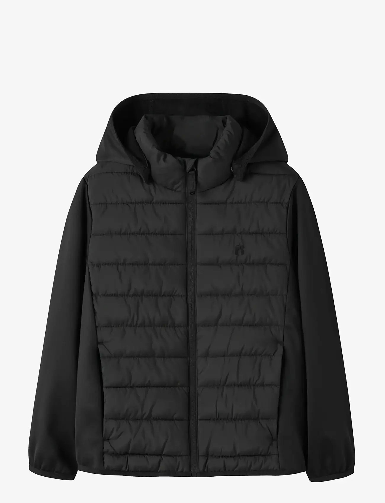 name it - NKNMIO HYBRID JACKET TB - vinterjackor - black - 0