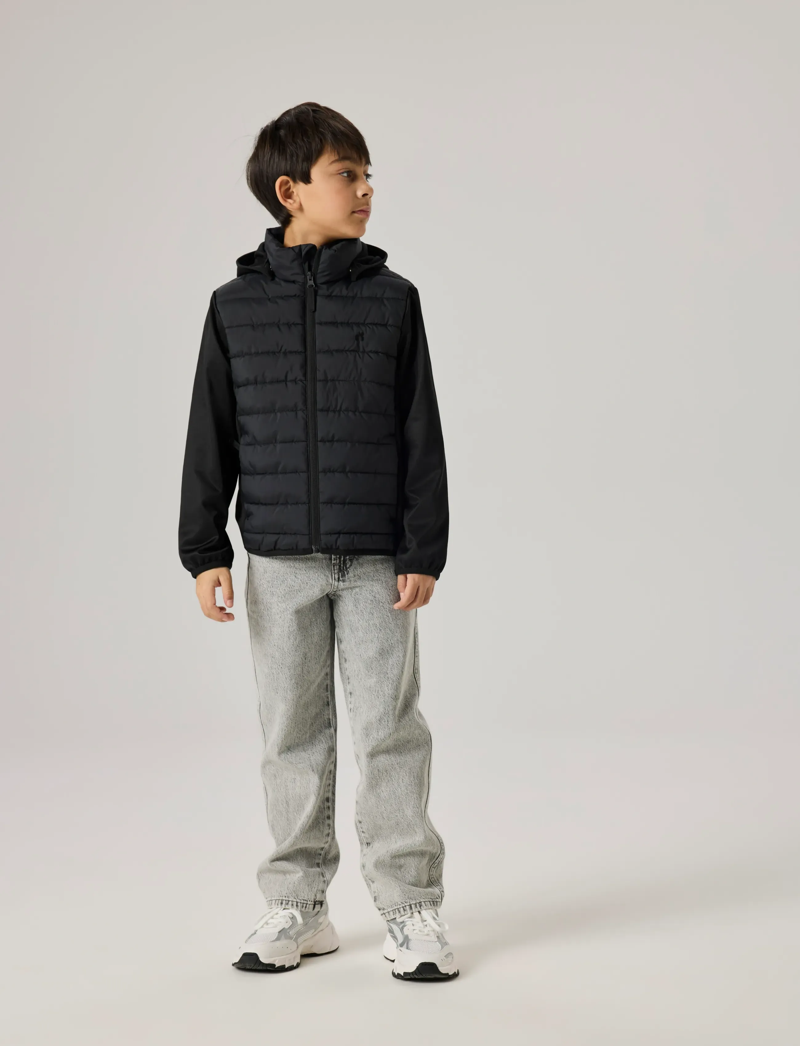 name it - NKNMIO HYBRID JACKET TB - black - 4