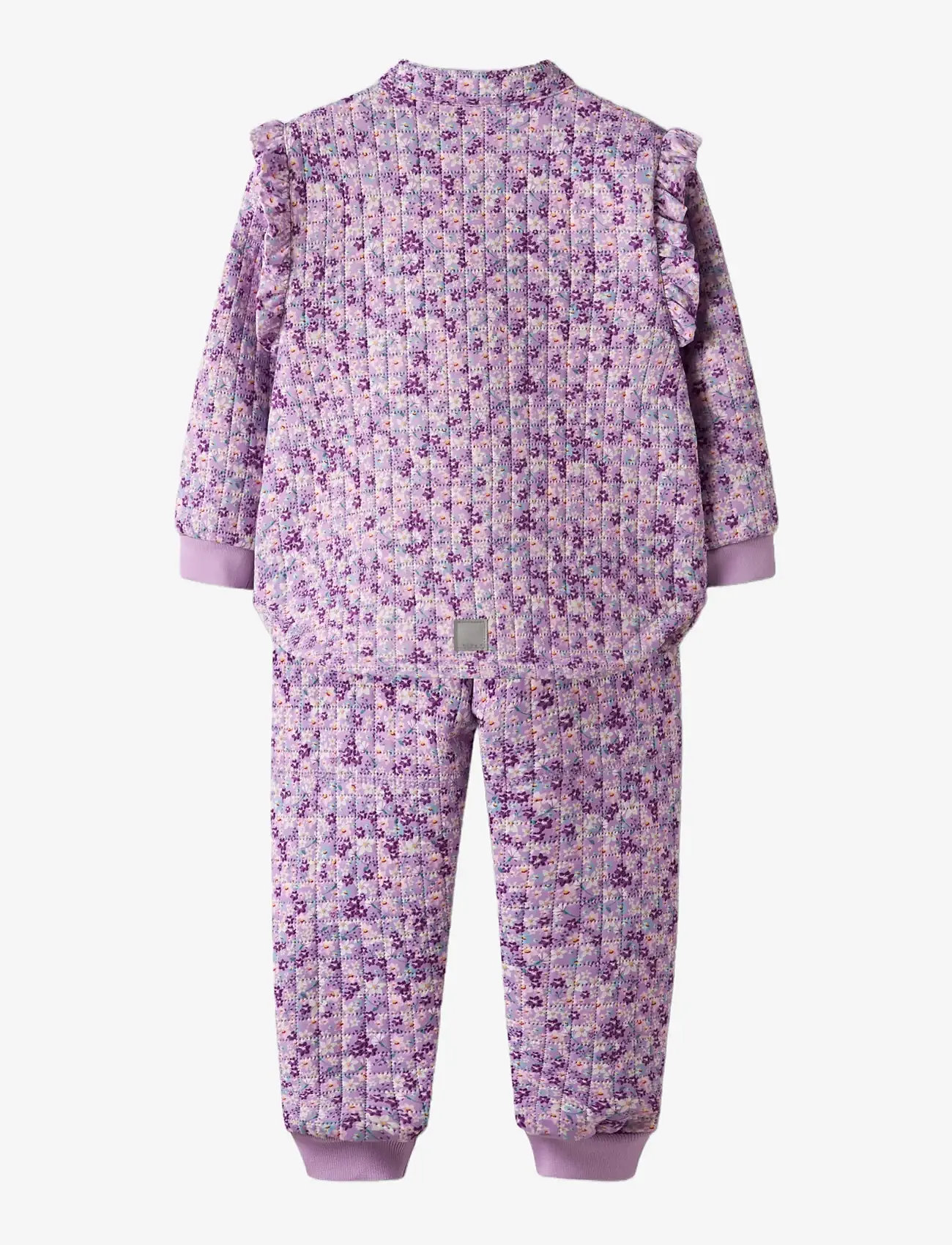 name it - NMFMOON QUILTED SET AOP 1FO - thermo sets - violet tulle - 2