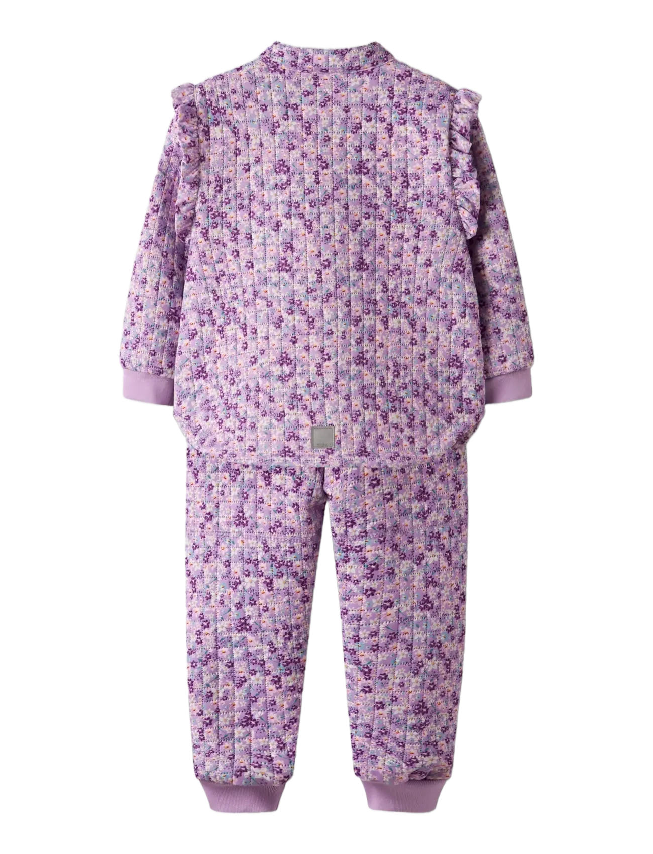 name it - NMFMOON QUILTED SET AOP 1FO - thermo-sets - violet tulle - 2