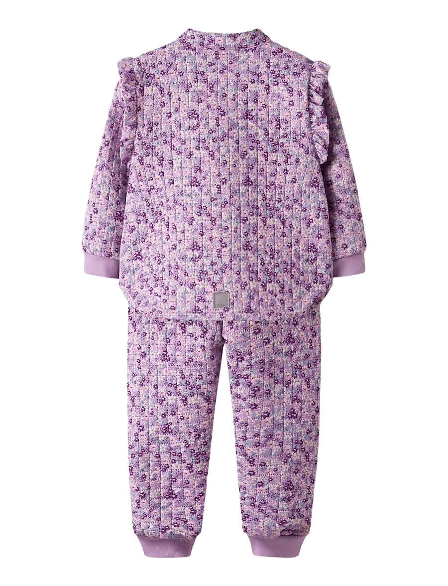name it - NMFMOON QUILTED SET AOP 1FO - thermo-sets - violet tulle - 2