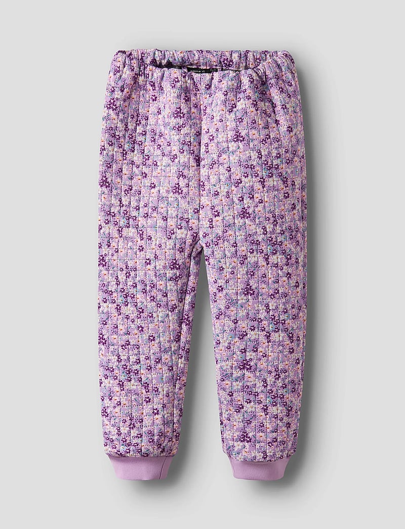 name it - NMFMOON QUILTED SET AOP 1FO - termokomplektid - violet tulle - 3