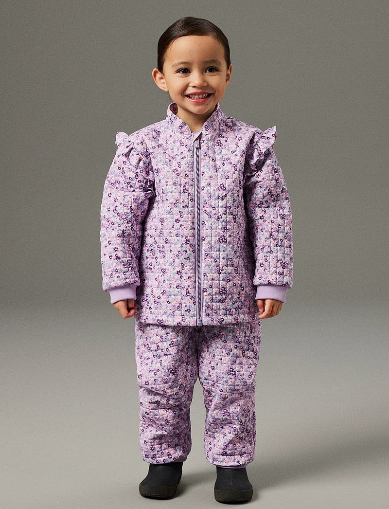 name it - NMFMOON QUILTED SET AOP 1FO - termokomplektid - violet tulle - 5