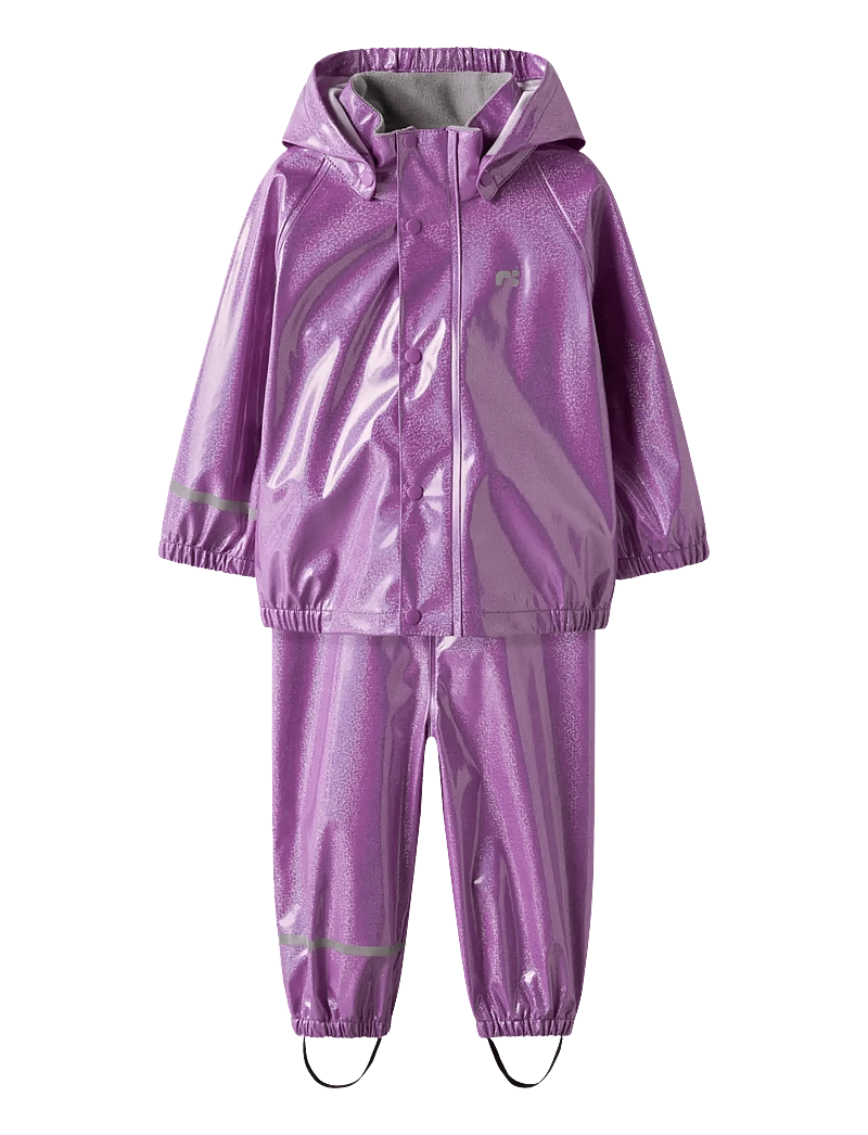 name it - NMFDRY10 RAIN SET GLITTER FO - regnsæt - iris orchid - 1