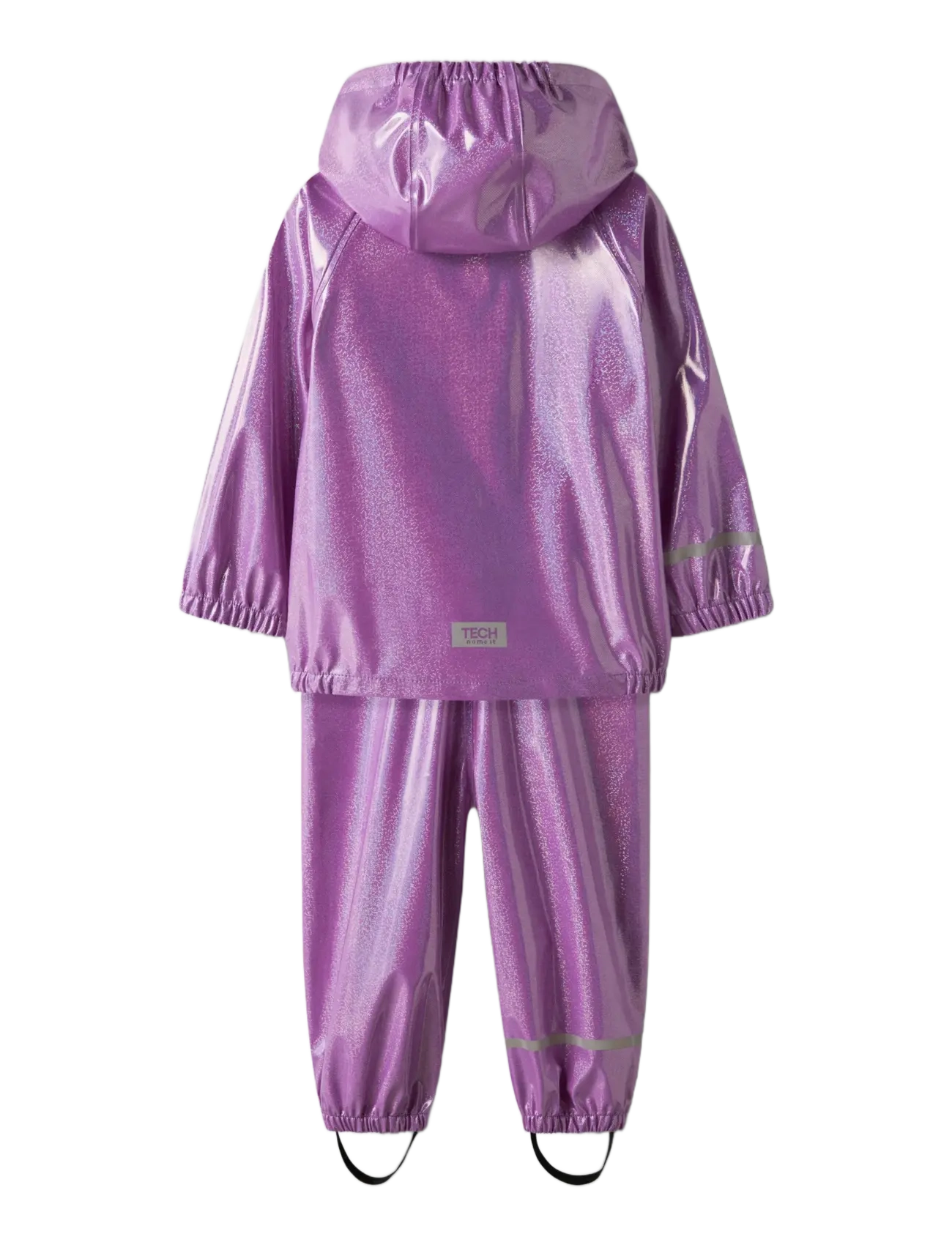 name it - NMFDRY10 RAIN SET GLITTER FO - outerwear - iris orchid - 2