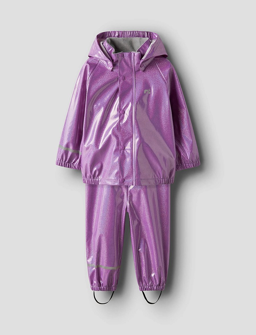 name it - NMFDRY10 RAIN SET GLITTER FO - regnsett - iris orchid - 0