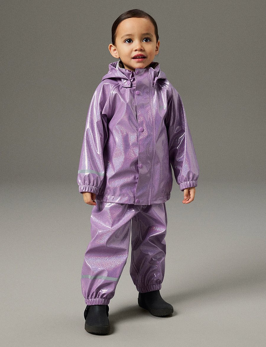 name it - NMFDRY10 RAIN SET GLITTER FO - regnsett - iris orchid - 5