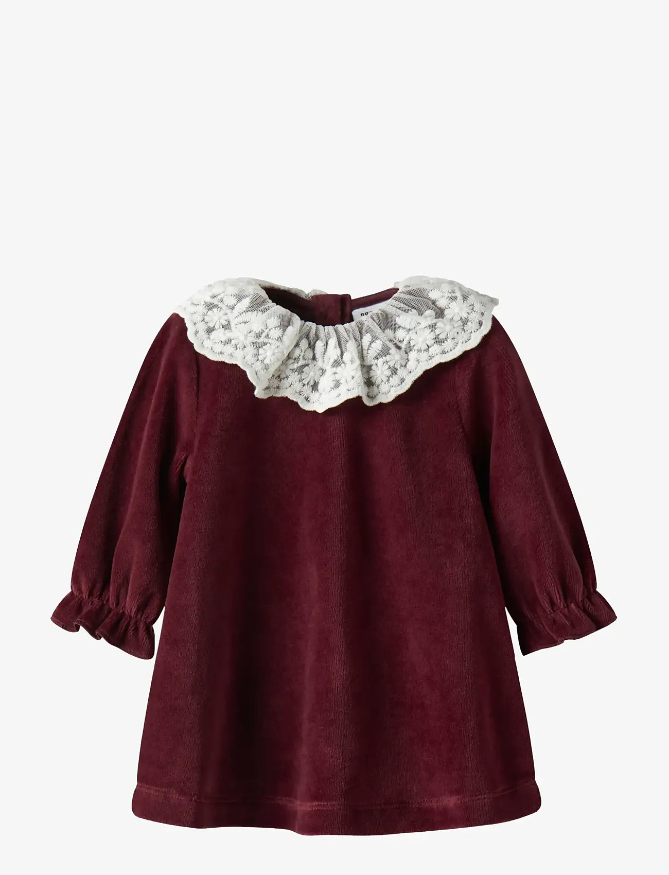 name it - NBFROXY LS VEL DRESS - burgundy - 0