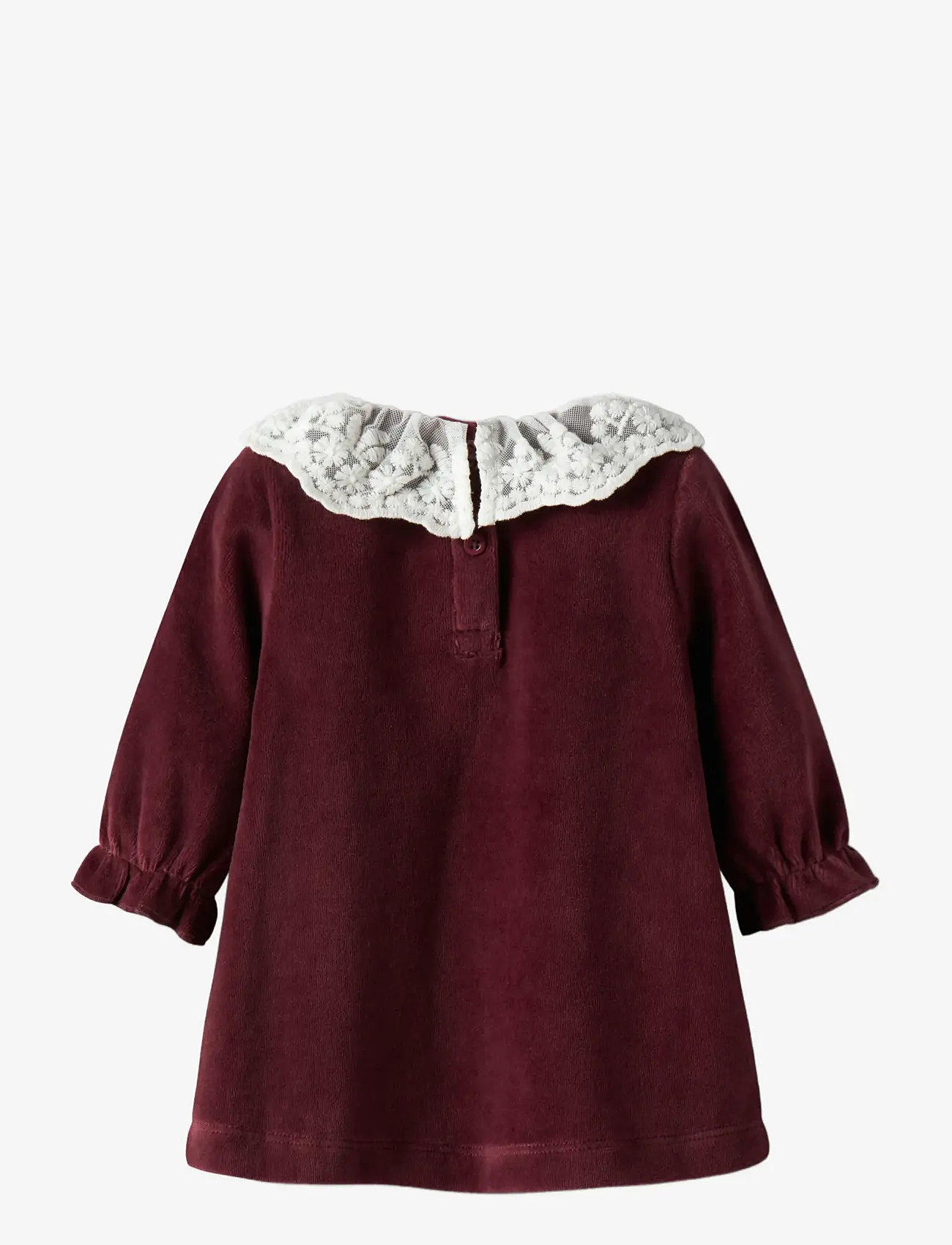 name it - NBFROXY LS VEL DRESS - burgundy - 1