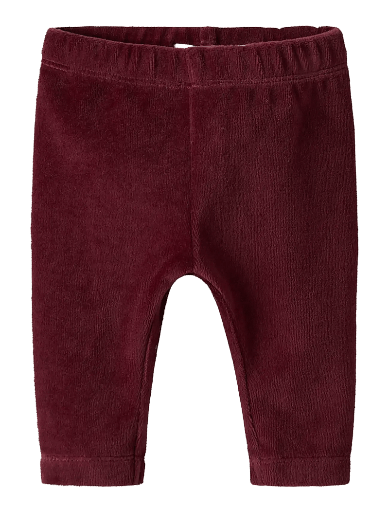 name it - NBFROXY VEL LEGGING - leggings - burgundy - 0