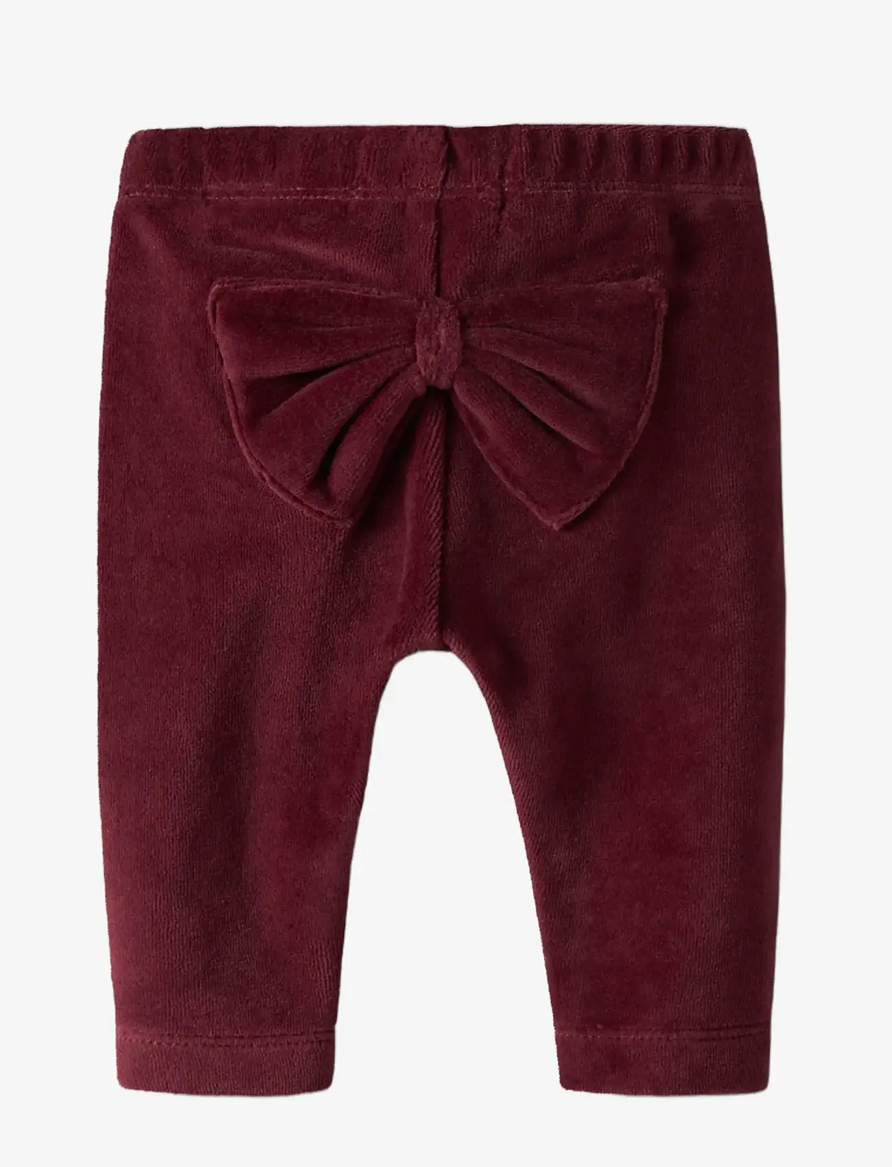 name it - NBFROXY VEL LEGGING - efterårstøj - burgundy - 1