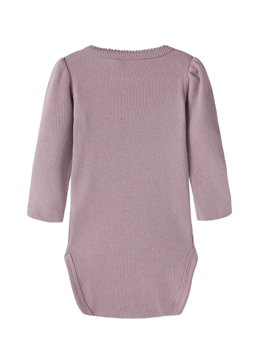 name it - NBFROSALLY LS BODY - langärmelige bodys - mauve shadows - 1