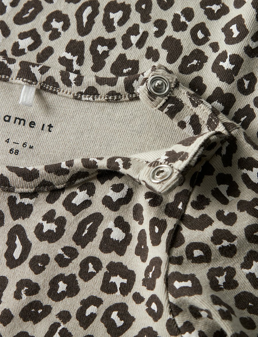 name it - NBFLEOANA LS BODY - langærmede bodyer - peyote - 2