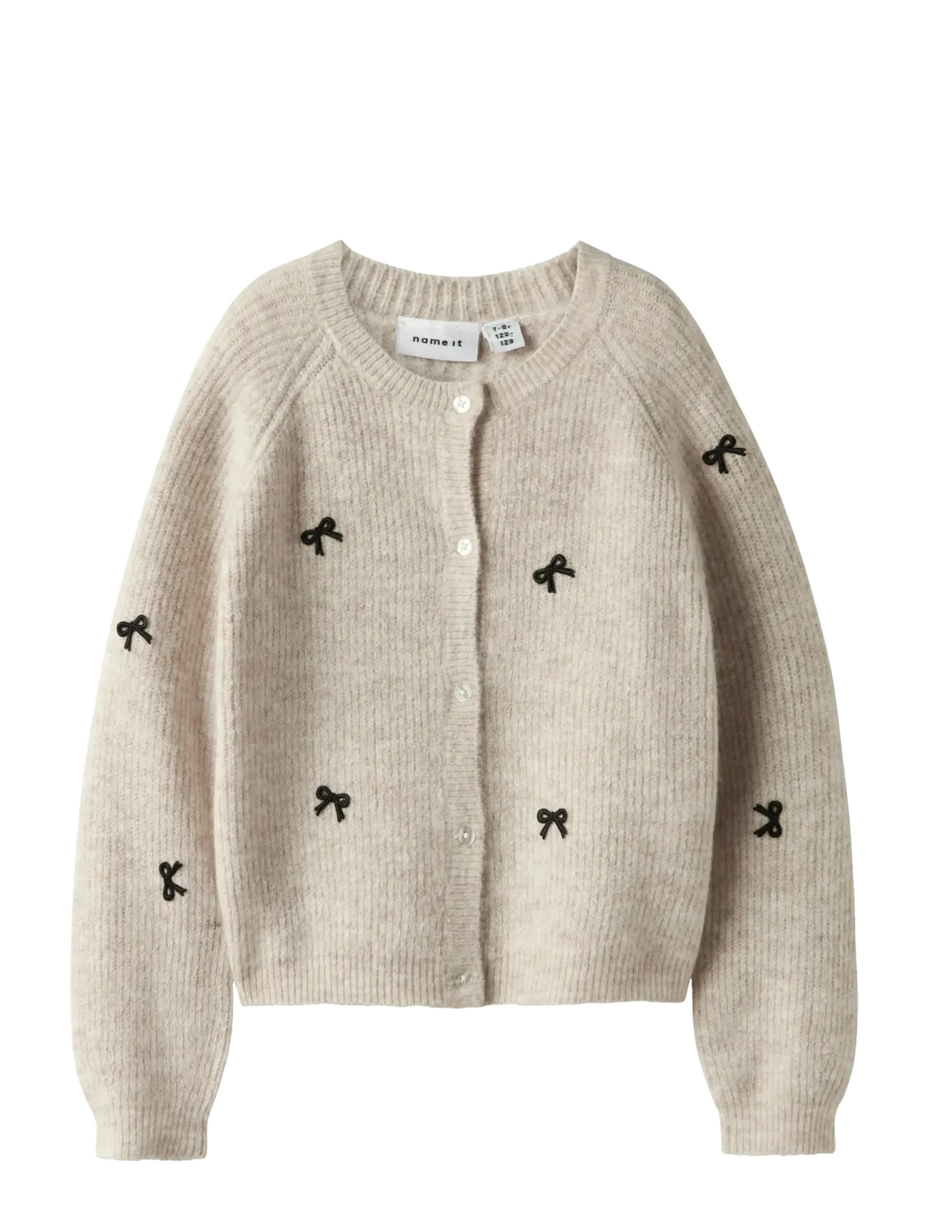 name it NKFRIFEY LS KNIT CARD - Christmas clothing - CEMENT / beige