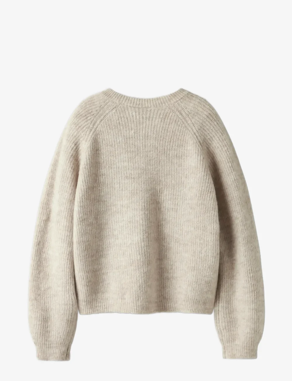 name it - NKFRIFEY LS KNIT CARD - susegamieji megztiniai - cement - 1