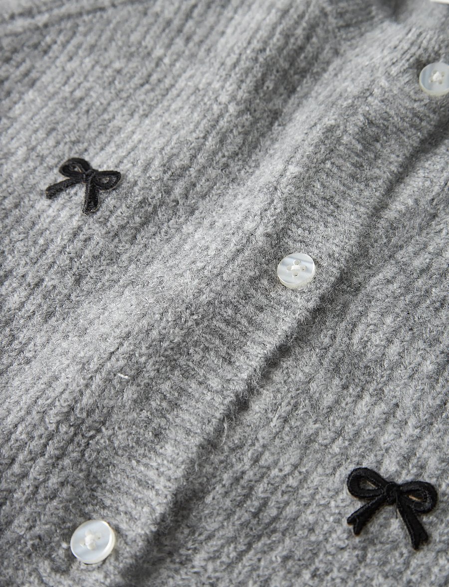 name it - NKFRIFEY LS KNIT CARD - cardigans - grey melange - 2