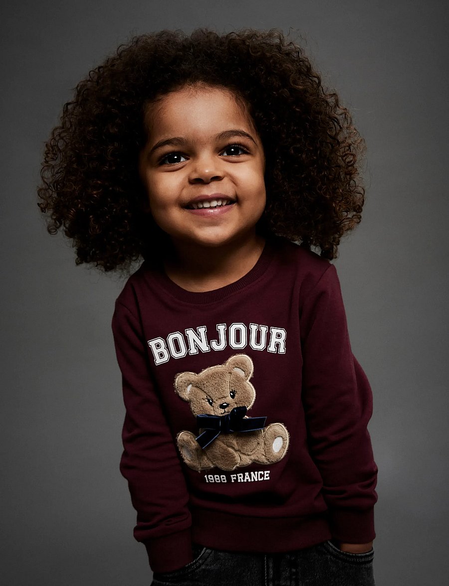 name it - NMFREAR LS SWEAT BRU - sweatshirts - burgundy - 0