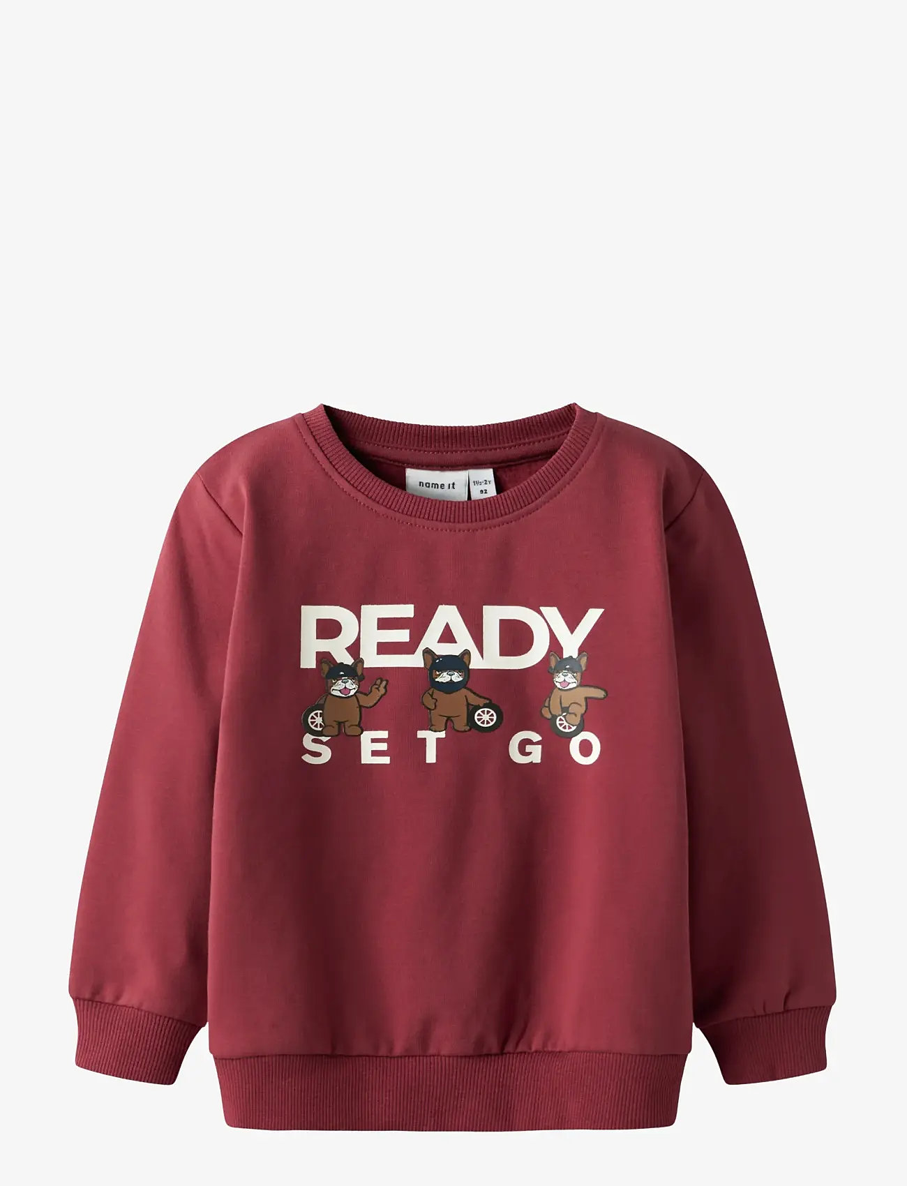 name it - NMMROVAL LS SWEAT BRU BOX - sweatshirts - burnt russet - 1