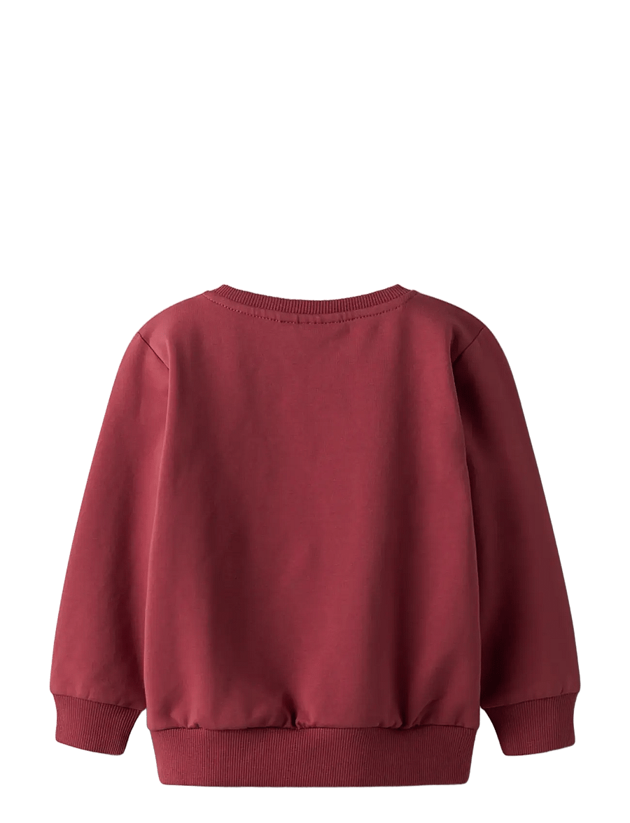 name it - NMMROVAL LS SWEAT BRU BOX - sweatshirts - burnt russet - 2