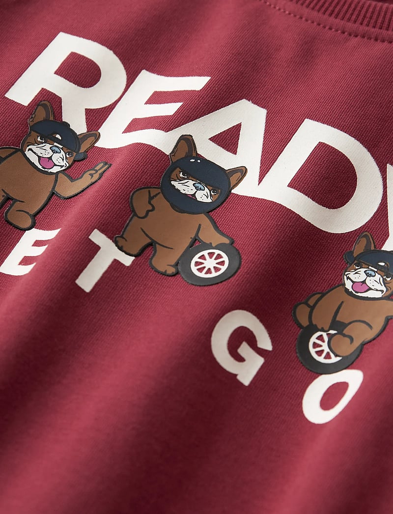 name it - NMMROVAL LS SWEAT BRU BOX - sweatshirts - burnt russet - 3