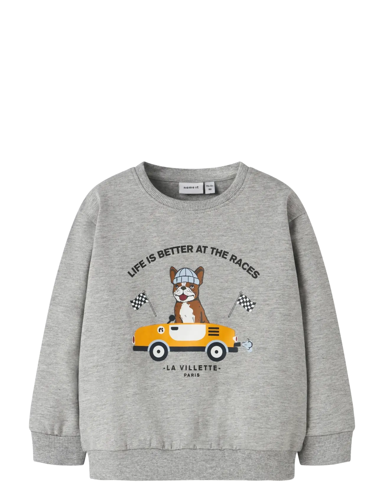 name it NMMROVAL LS SWEAT BRU BOX - 4 for 3 - GREY MELANGE / grey