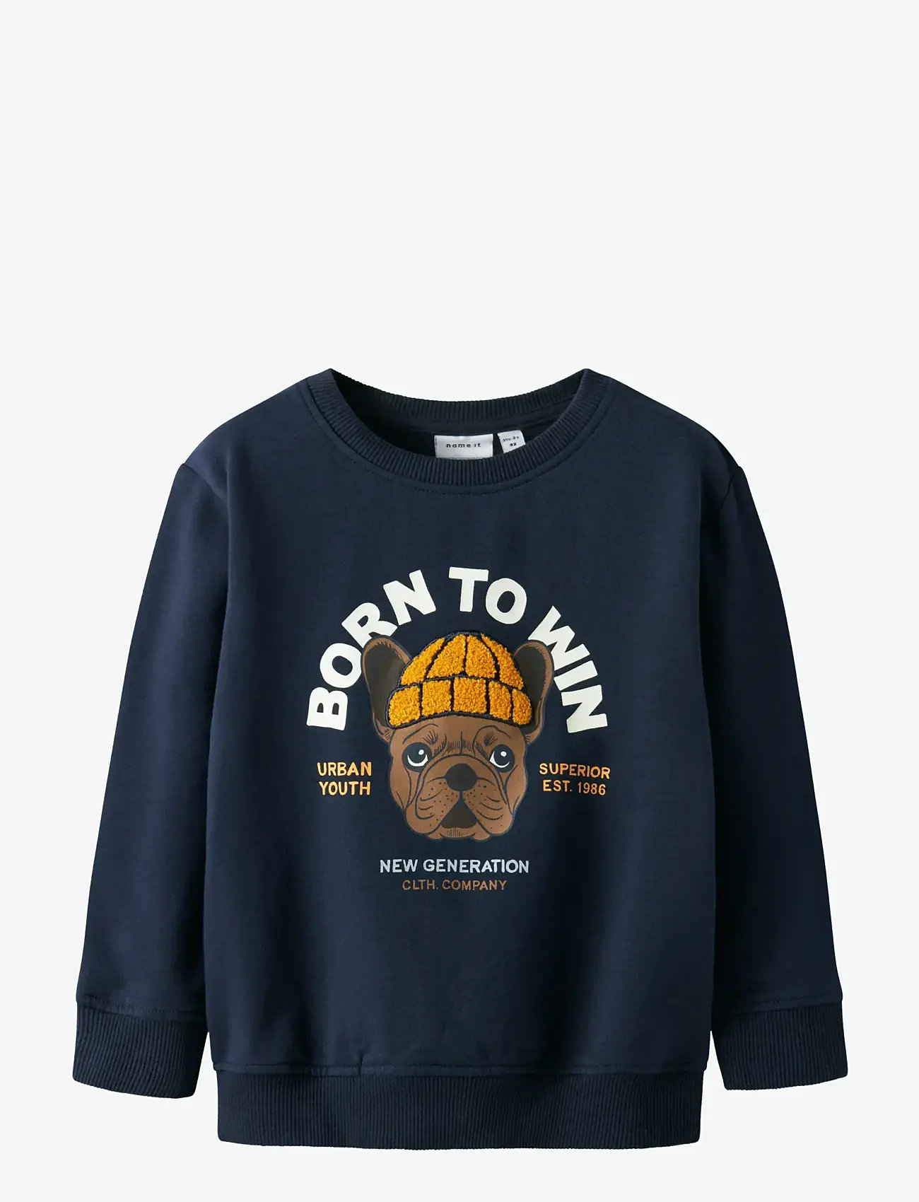 name it - NMMRIGUNA LS NREG SWEAT BRU BOX - dressipluusid - navy blazer - 0