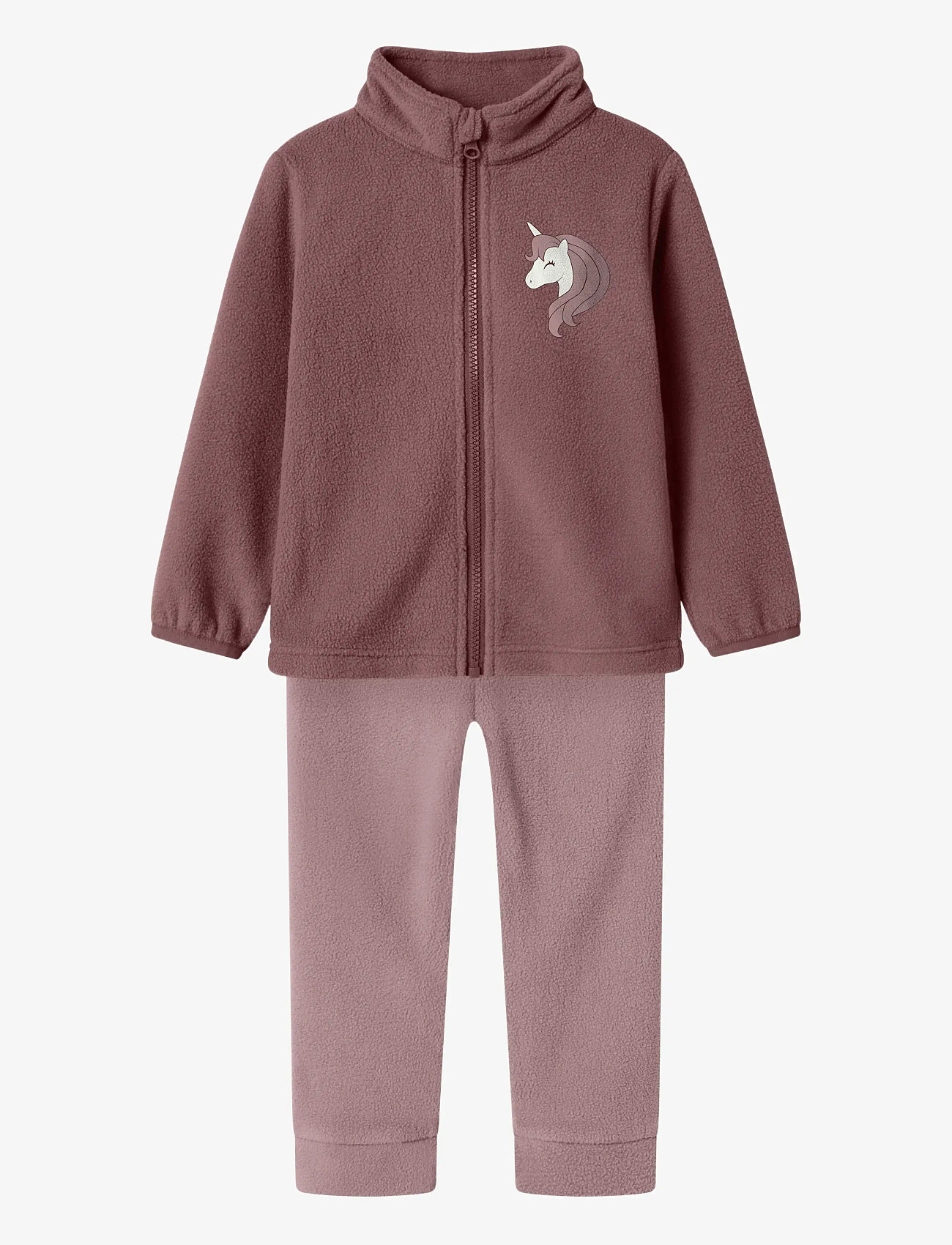 name it - NMFSPEKTRA FLEECE COMBI SET FO - rose brown - 0