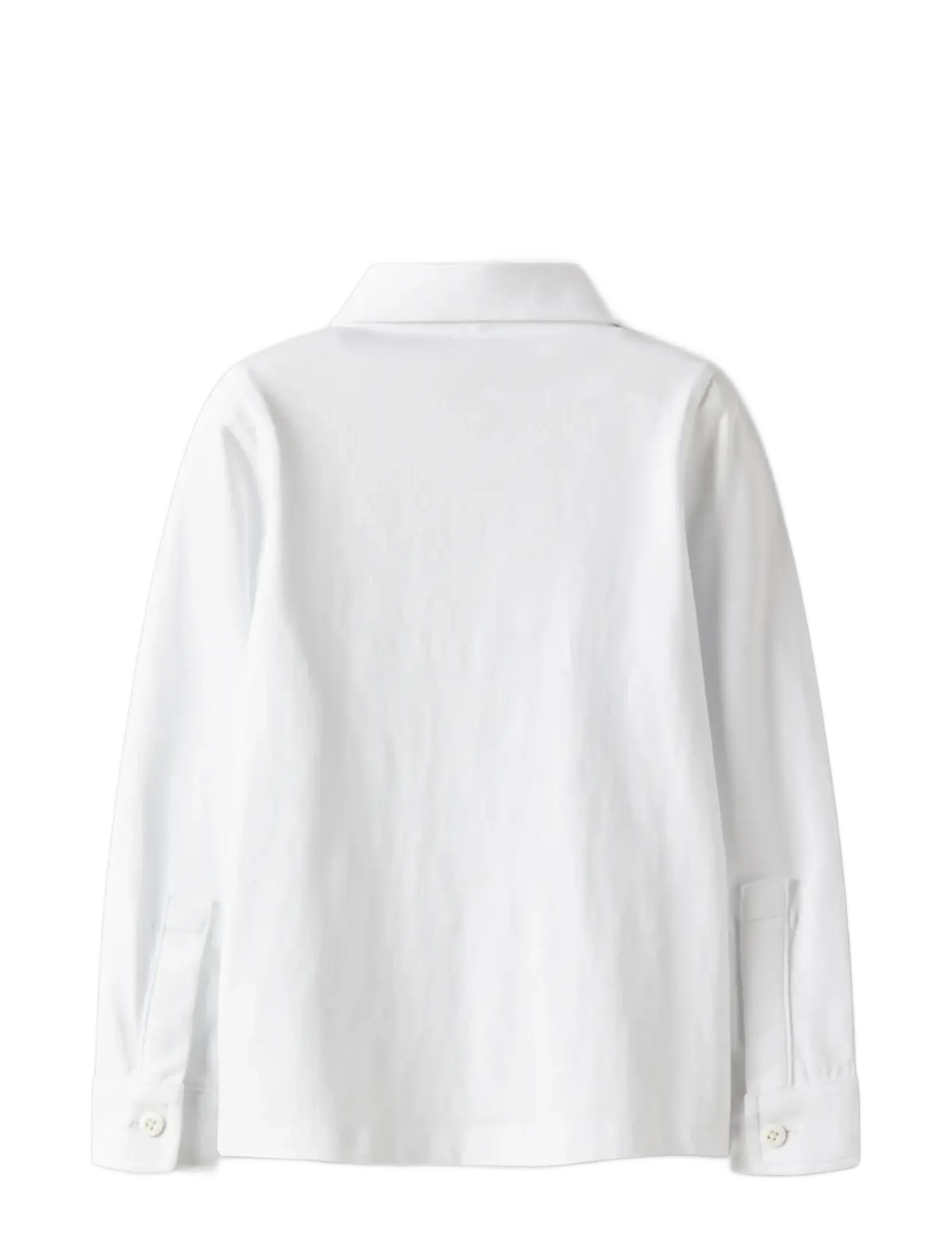 name it - NMMRONALO LS JERSEY SHIRT - langärmlige hemden - bright white - 1