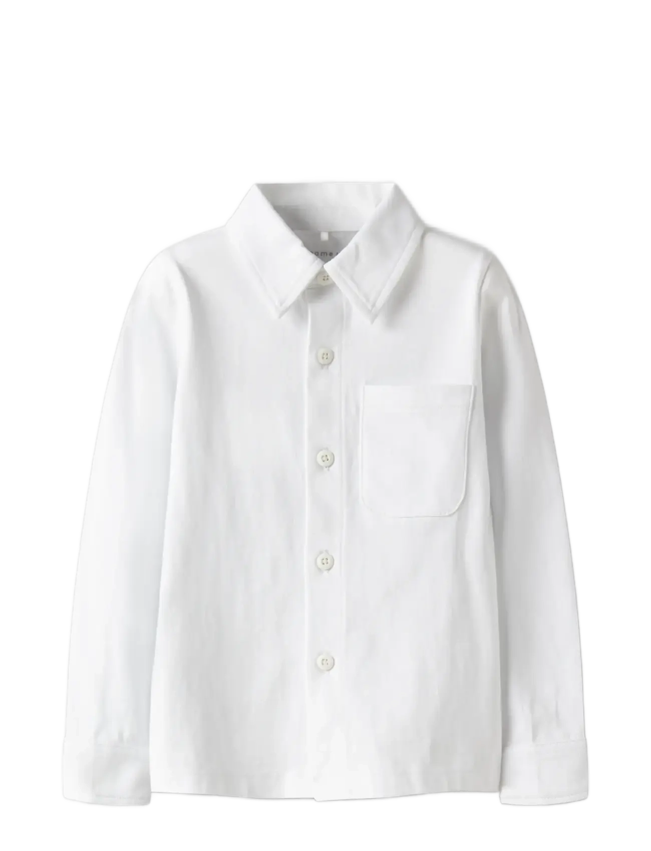 name it - NMMRONALO LS JERSEY SHIRT - langärmlige hemden - bright white - 2
